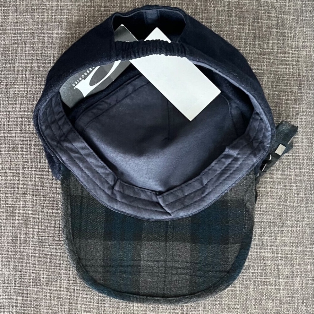(NWT) August Accessories Women's Blue Baseball Hat W/Check Bow Accent - Picture 9 of 9